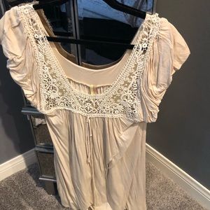 Cream babydoll tunic